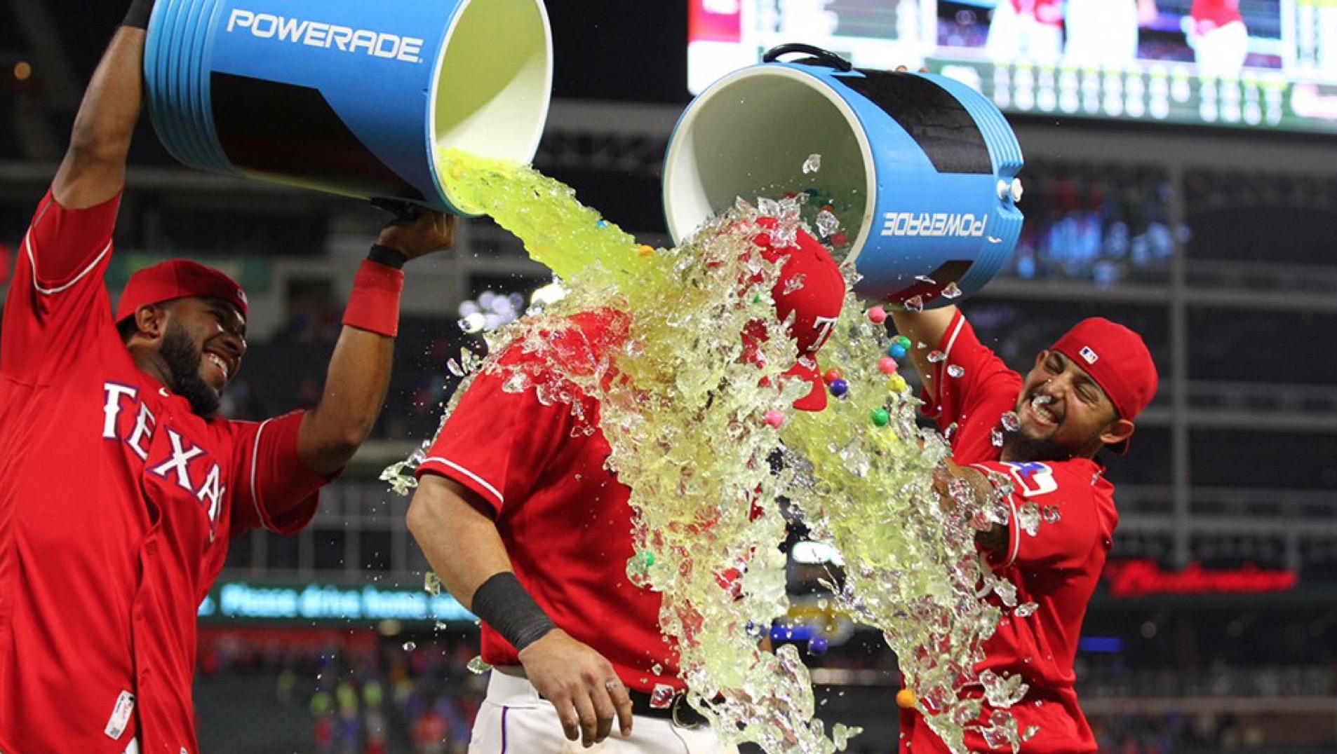 rangers celebrate by rangers